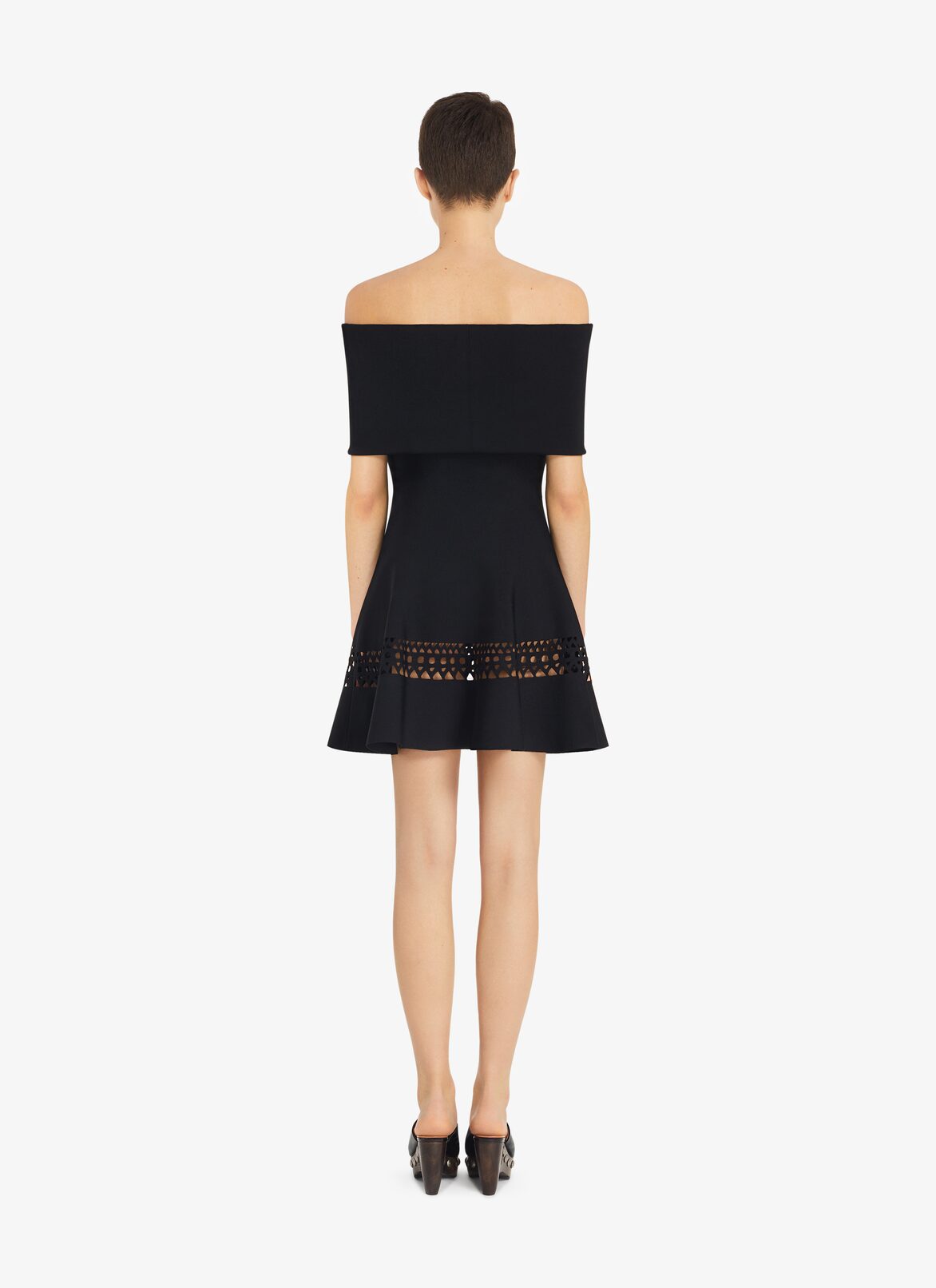 Off-shoulder "Vienne" Dress ALAÏA BLACK OFF-SHOULDER "VIENNE" DRESS